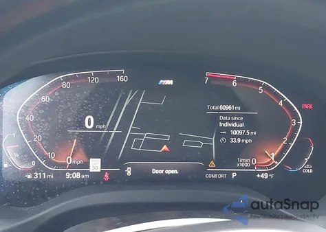 2021 BMW X4 xDrive30I z USA, uszkodzony, nr VIN 5UX2V1C05M9F04672